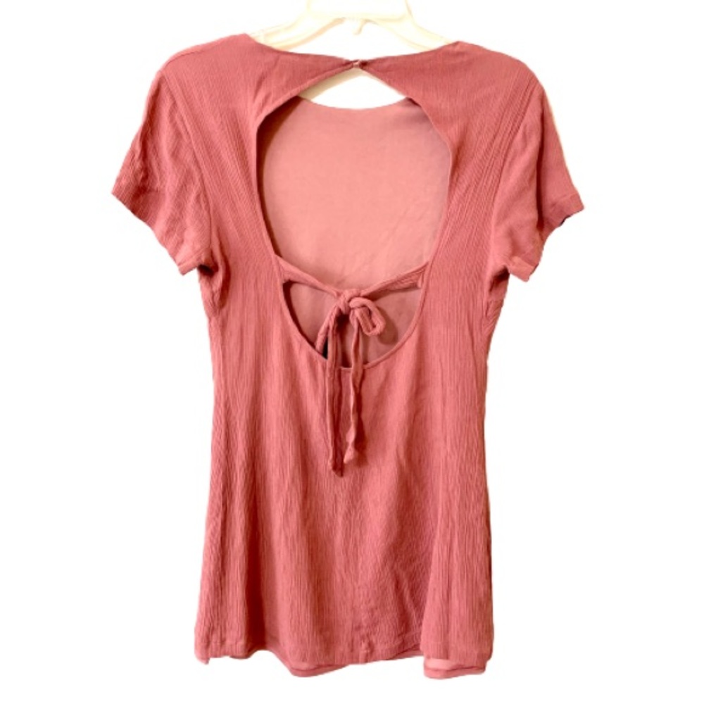 Lulu’s Open Back Rusty Pink Dress - Medium